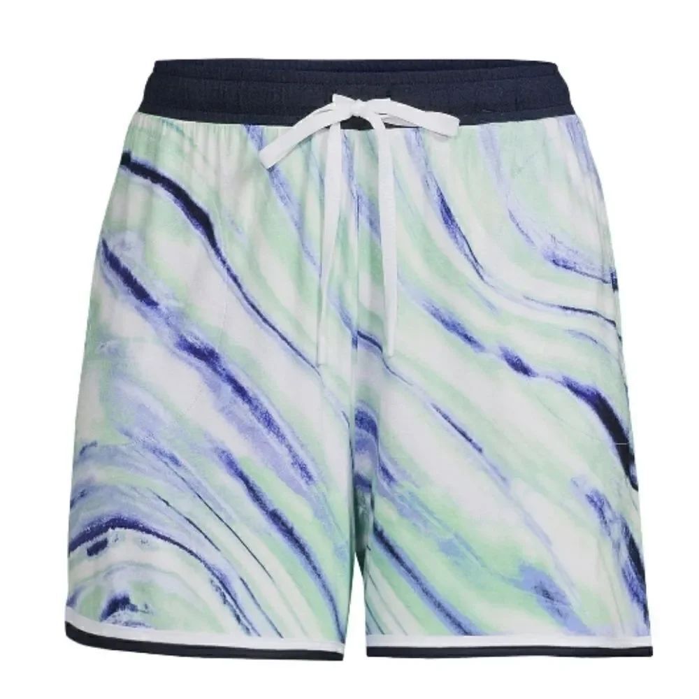 Women's Super Soft Knit Sleep Lounge Pajama Tie Dye Shorts Size S